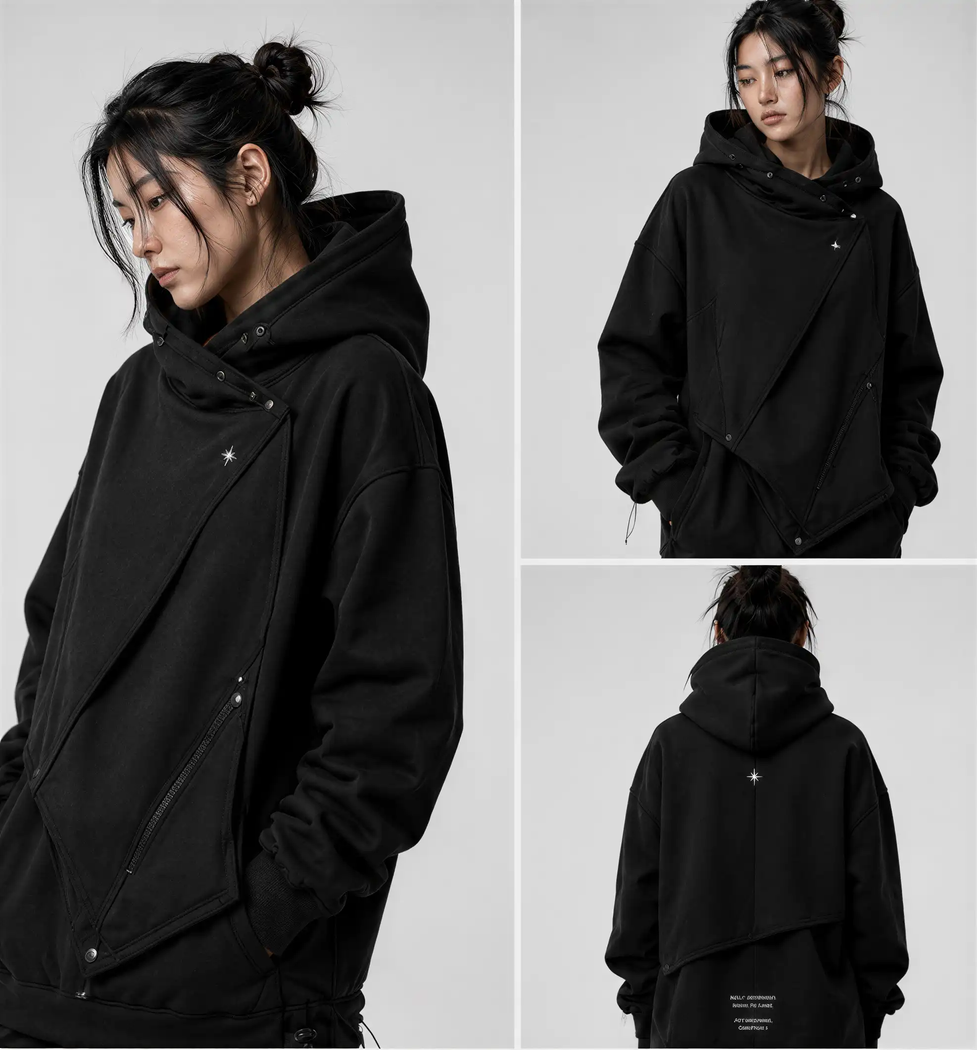 Constructed hoodie
